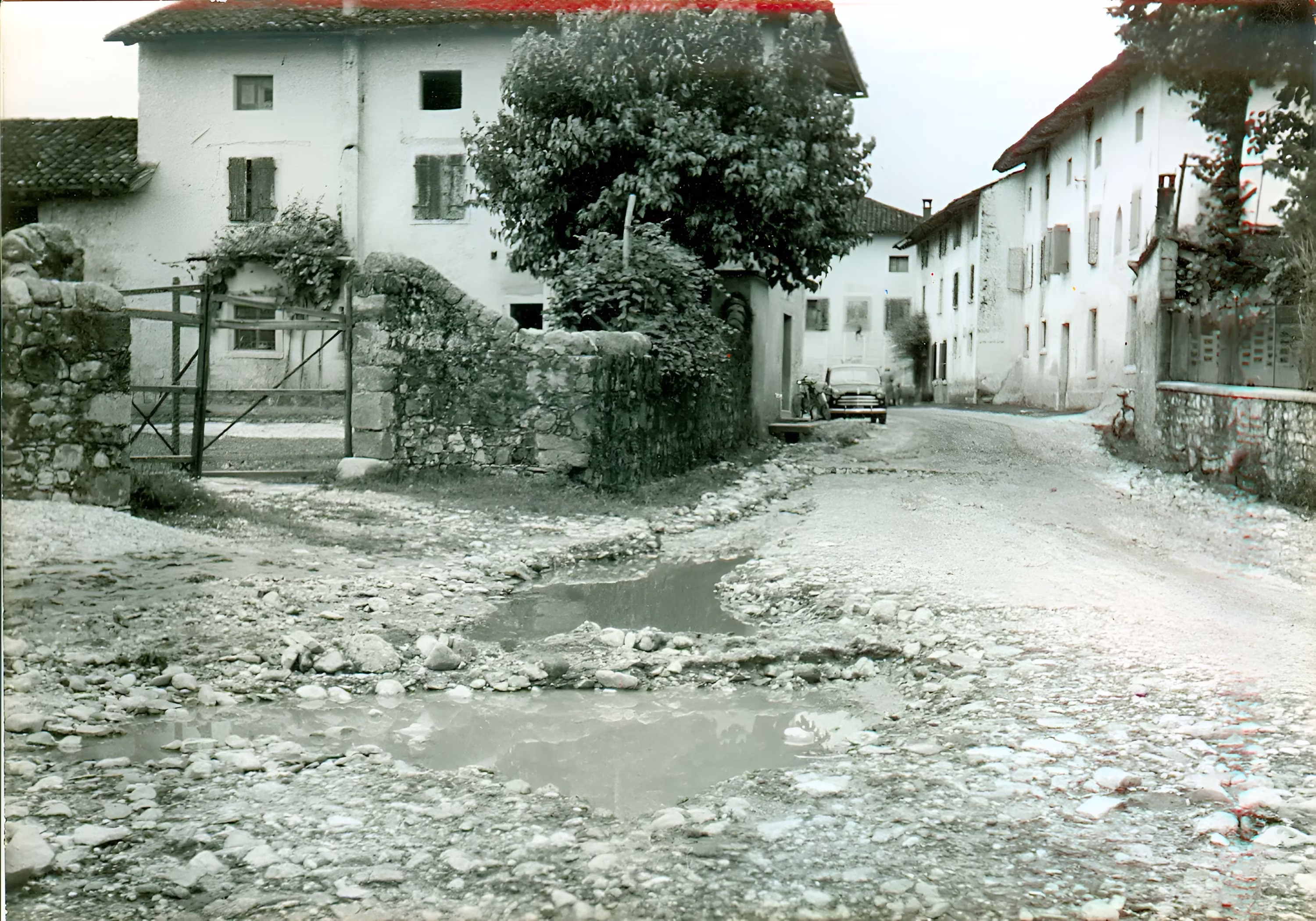 Effects of the Malina Torrent flooding of 1958 on Ravosa, Magredis and agricultural land nr Attimis